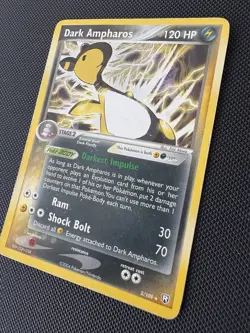 Pokemon TCG Dark Ampharos 2/109 Team Rocket Returns Holo 2004 - Image 2
