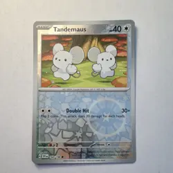 Pokemon Tandemaus 160/198 SV01 Reverse Holo Basic 40 HP 30 Attack - Image 1