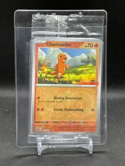 Pokemon TCG Charmander 004/165 GameStop Stamp Scarlet & Violet: 151 SEALED - Image 1