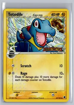 Totodile 67/101 Common Dragon Frontiers Pokemon Near Mint - Image 1