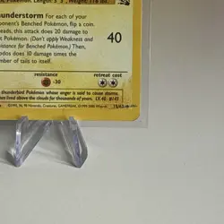 Zapdos 15/62 Fossil Holo Rare Unlimited Pokemon Card LP - Image 4