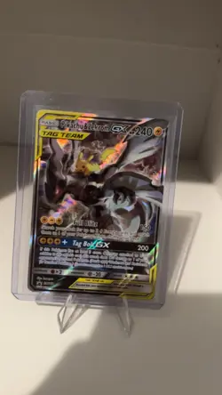 Pokemon Pikachu & Zekrom GX SM168 TAG TEAM Promo Holo 240 HP English 2019 - Image 2