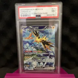2023 Pokemon SV 151 Zapdos ex Special Illustration Rare #202/165 PSA 9 - Image 2