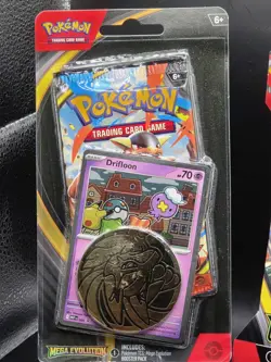 Pokemon Bundle Includes 1 Mega Evolution Pack with Coin, 1 Booster Pack, 3 Packs - Image 2