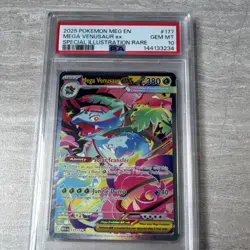 Pokemon Mega Venusaur ex Special Illustration Rare Holo 177/132 PSA 10 2025 - Image 1