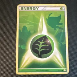 Pokemon TCG Grass Energy HeartGold SoulSliver 115/123 Common Regular 2010 Celebi - Image 1