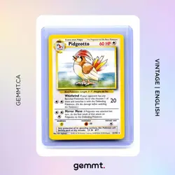 Pidgeotto 22/102 Rare Base Set Unlimited Pokemon LP - Image 1