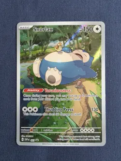 Pokemon 151 Snorlax SVP 051 Black Star ETB Promo Full Art Holo - Image 1