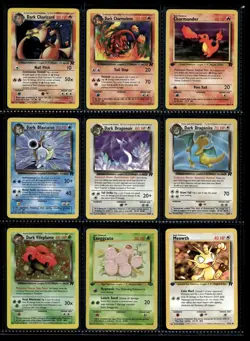 Vtg Pokemon Card Lot WOTC Holo 1st Edition Team Rocket Binder Collection LP MP - Image 1