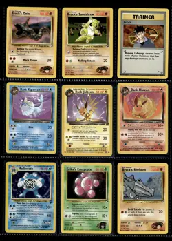 Vtg Pokemon Card Lot WOTC Holo 1st Edition Team Rocket Binder Collection LP MP - Image 3