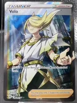 Volo 196/196 Lost Origin Full Art Ultra Rare Holo Pokemon TCG - Image 1