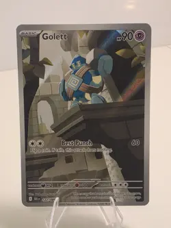 Golett 122/086 Black Bolt Illustration Rare Pokemon tgc - Image 1