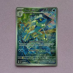 Pokemon Frogadier 089/086 SV Chaos Rising Illustration Rare Holo 100HP EN - Image 1