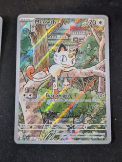 Meowth 106/094 Illustration Rare Phantasmal Flames Pokemon Near Mint G71 - Image 1
