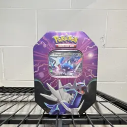 Pokemon TCG Dialga ex Tin Sealed – 4 Booster Packs + Promo Card – Azure Legends - Image 1