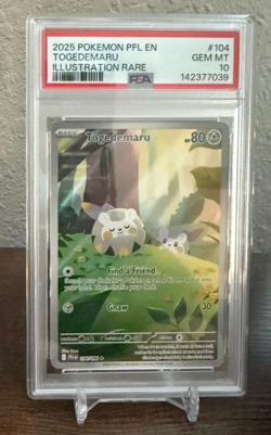 Pokemon - Phantasmal Flames - Togedemaru #104 PSA 10 - Image 1