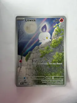 LITWICK - 101/086 101/086 HOLO ILLUSTRATION RARE SV: WHITE FLARE POKEMON NM/M - Image 2