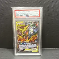 Pokemon 2019 Moltres & Zapdos & Articuno GX SM210 PSA 9 Holo Promo - Image 1