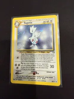 Togetic Pokemon TCG 16/111 Neo Genesis Holo Rare Card - Image 1