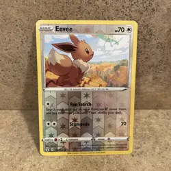 Eevee 125/203 w/ Rayquaza - SWSH Evolving Skies - Reverse Holo Pokemon 2021 - NM - Image 2