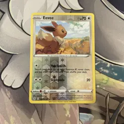 Eevee 125/203 w/ Rayquaza - SWSH Evolving Skies - Reverse Holo Pokemon 2021 - NM - Image 3