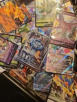 Lot Of 20 Official Pokemon TCG CARDS + Ultra Rare, EX, V BONUS CARDS INCLUDED. - Image 1