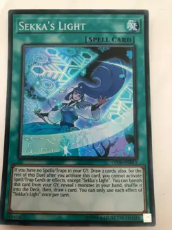 Yugioh Sekka's Light OP09-EN011 Super Rare Mint Condition - Image 1
