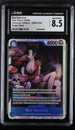 Extra Booster: One Piece Heroines Edition #EB03-026 Boa Hancock CGC 8.5 - Image 1