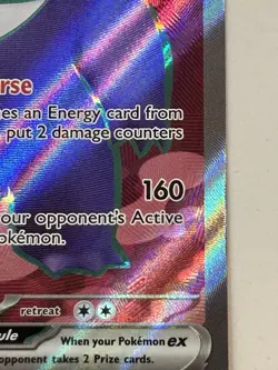 Pokemon TCG Gengar EX Full Art Ultra Rare Card Temporal Forces 193/162 - Image 5
