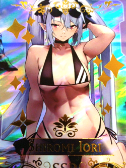 SSR Beautiful Waifu Card - Shiromi Iori - Goddess Story Blue Archive FOIL - Image 3