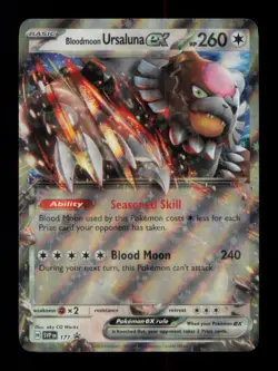 BLOODMOON URSALUNA EX PROMO HOLO 177 NM POKEMON - Image 1