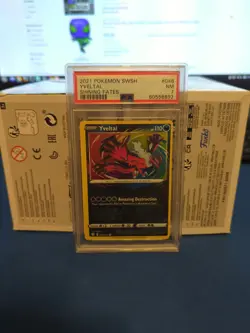 2021 Pokemon Shining Fates Yveltal PSA Slab NM 7 - Image 1
