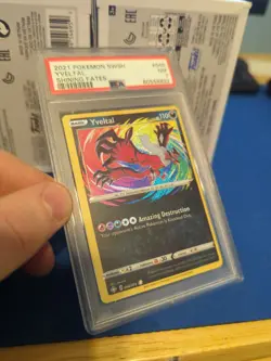 2021 Pokemon Shining Fates Yveltal PSA Slab NM 7 - Image 2