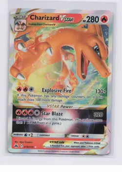 Charizard VSTAR 019/159 SWSH: Crown Zenith Holo Pokemon TCG NM - Image 1