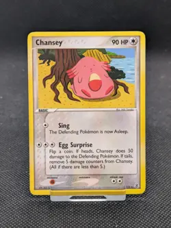 Pokemon TCG Chansey EX FireRed LeafGreen 19/112 Regular Rare LP-NM - Image 1