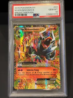 Pokemon M Houndoom EX #22/162 Breakthrough PSA 10 GEM MINT - Image 1