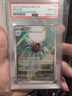 Pokemon TCG Ninjask 137/132 Me01 Mega Evolution Illustration Rare Holo PSA 10 - Image 1