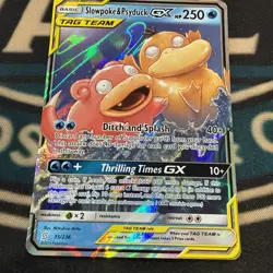 Slowpoke & Psyduck GX 35/236 Unified Minds Holo Tag Team Pokemon Rare NM-MT - Image 1