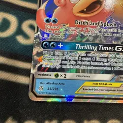 Slowpoke & Psyduck GX 35/236 Unified Minds Holo Tag Team Pokemon Rare NM-MT - Image 5