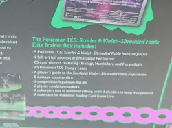 Pokemon TCG Scarlet & Violet Shrouded Fable Elite Trainer Box ETB New - Image 4