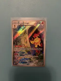 Pokemon TCG Armarouge 203/198 Scarlet & Violet Base Set Holo Illustration Rare - Image 1