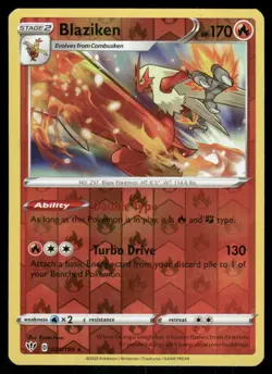 Blaziken 024/189 Holo Rare Darkness Ablaze Pokemon Reverse Holo Near Mint - Image 1