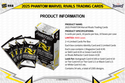 2025 KAKAWOW PHANTOM Marvel Rivals Trading Cards Sealed New Factory Case-10Boxes - Image 3
