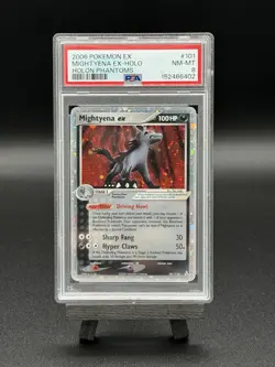 2006 POKEMON MIGHTYENA EX HOLON PHANTOMS HOLO #101 - NEW CERT - NM/MT PSA 8 - Image 1