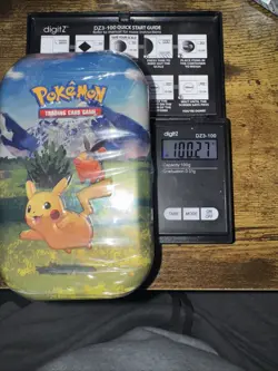 Pokemon Ascended Heroes Mini Tin - 100.27g VERY HEAVY 🔥Possible GOD PACKU!🔥 - Image 1
