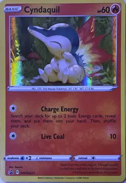 Cyndaquil SWSH221 Holo P Sword & Shield Promo Pokemon Holo NM - Image 1