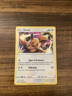 2021 Pokemon TCG Sword & Shield Black Star Promo SWSH118 Eevee - Image 1