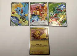 Pokemon First Partner Illustration Rare Collection Series 1 Kanto Gen 1 set Pika - Image 1