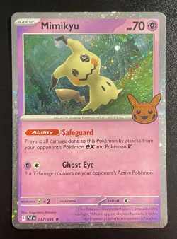Pokemon Mimikyu 037/091 🎃Trick Or Trade🎃 2024 Holo Promo - NM - Image 1