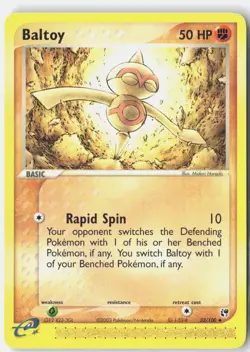 Baltoy 32/100 Uncommon Sandstorm Pokemon Near Mint - Image 1